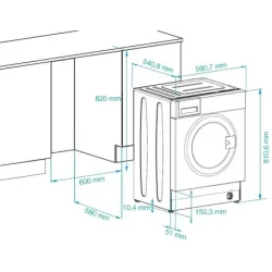 Пральна машина Beko WITC7612B0W, пакування пошкоджене, товар цілий.